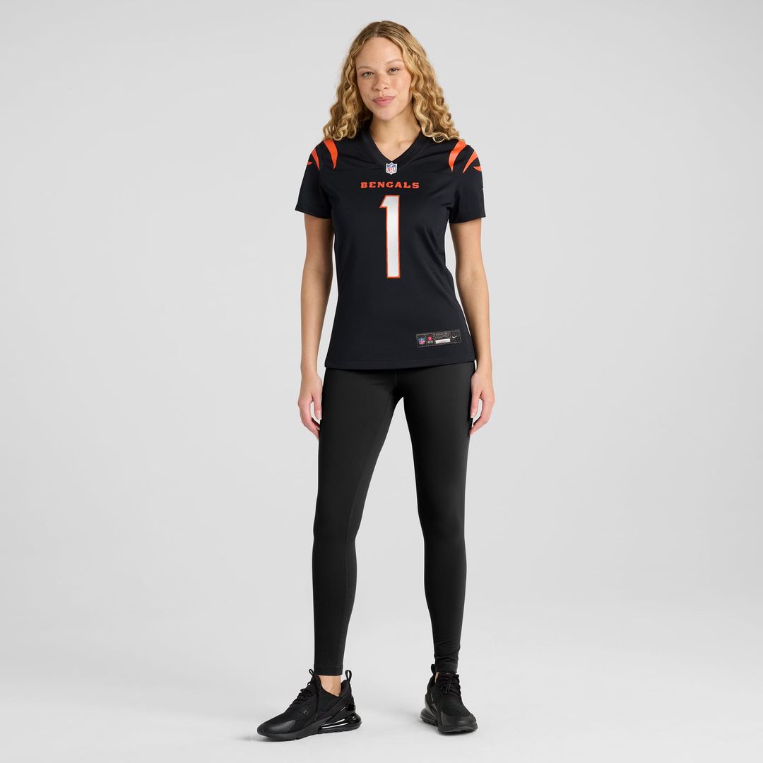 Women's Nike Cincinnati Bengals Ja'Marr Chase Black Game NFL Jersey