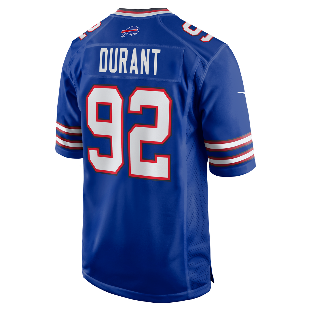 Men's Nike Buffalo Bills Zane Durant Royal Team Game NFL Jersey