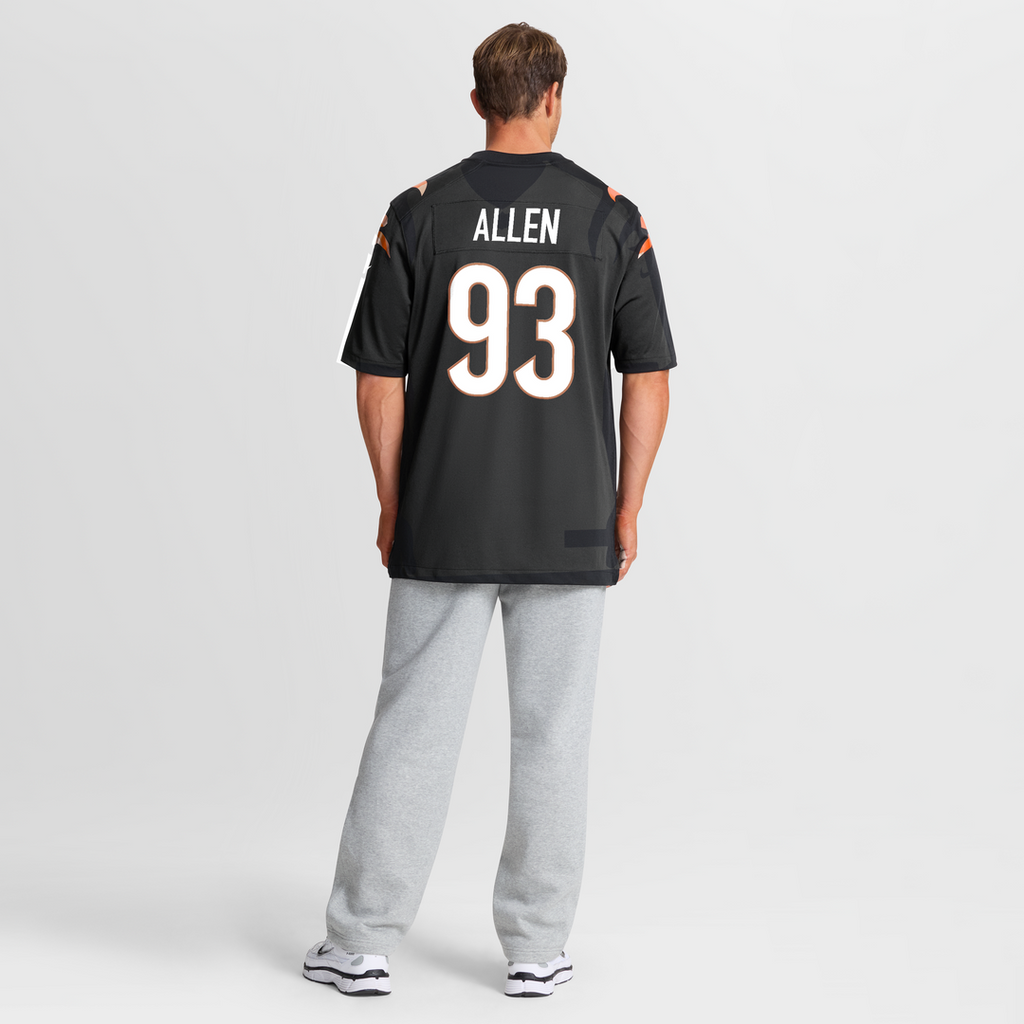 Men's Nike Cincinnati Bengals Jonathan Allen Black Team Game NFL Jersey