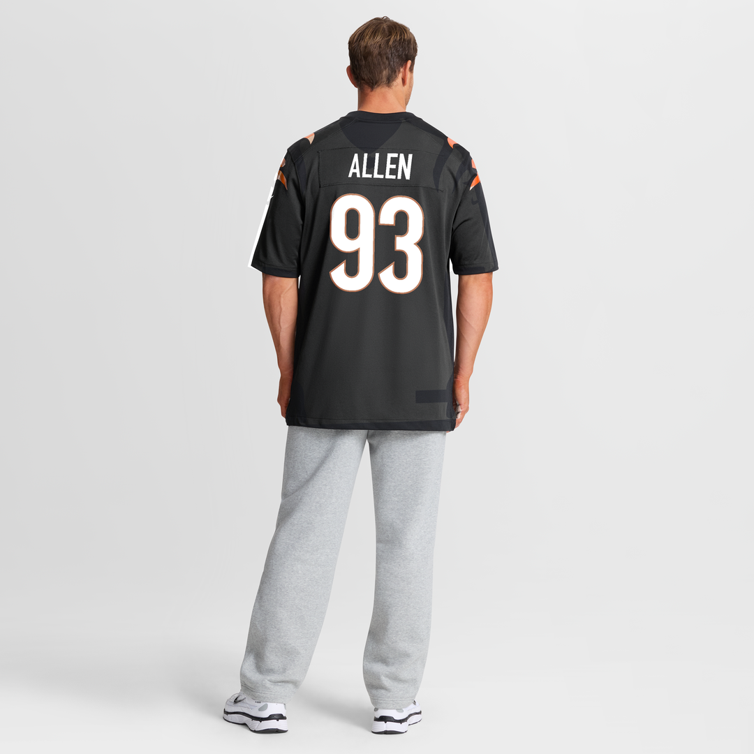 Men's Nike Cincinnati Bengals Jonathan Allen Black Team Game NFL Jersey