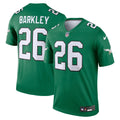 Men's Nike Philadelphia Eagles Saquon Barkley Kelly Green Legend Player NFL Performance Top