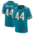 Men's Nike Jacksonville Jaguars Travon Walker Teal Prowler Throwback Player Game NFL Jersey