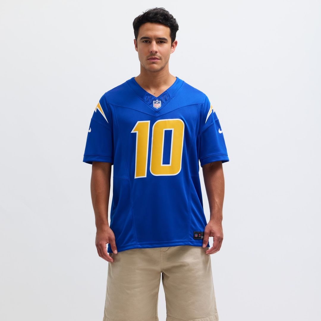 Men's Nike Los Angeles Chargers Justin Herbert Royal Vapor F.U.S.E. Limited NFL Jersey