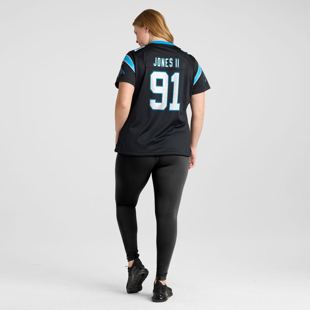 Women's Nike Carolina Panthers Patrick Jones II Black Team Game NFL Jersey
