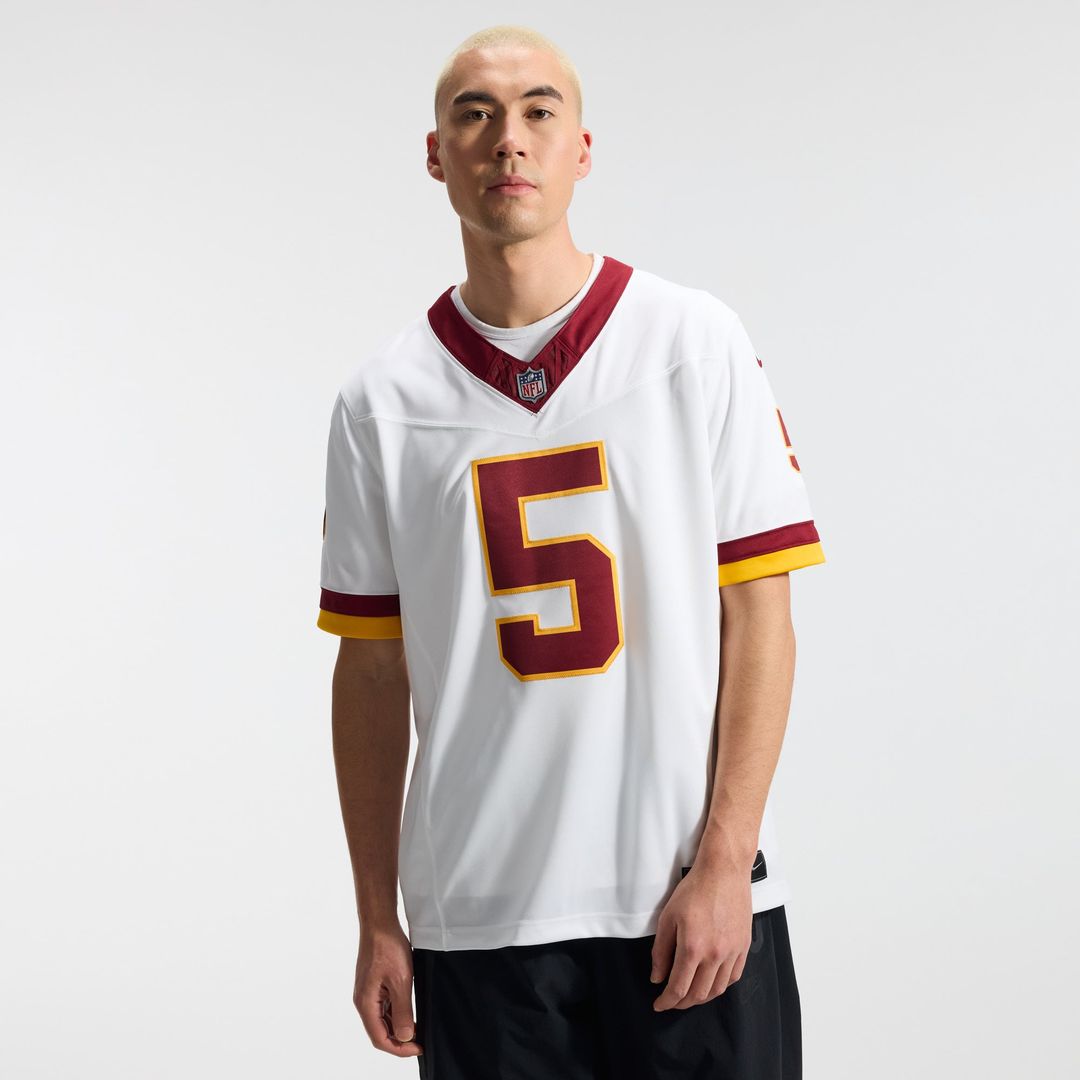 Men's Nike Washington Commanders Jayden Daniels Burgundy Vapor F.U.S.E. Stitched Limited NFL Jersey