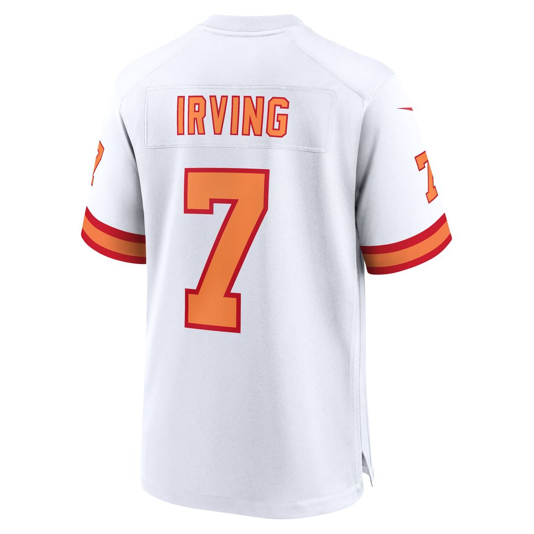 Men's Nike Tampa Bay Buccaneers Bucky Irving '76 White Game NFL Jersey