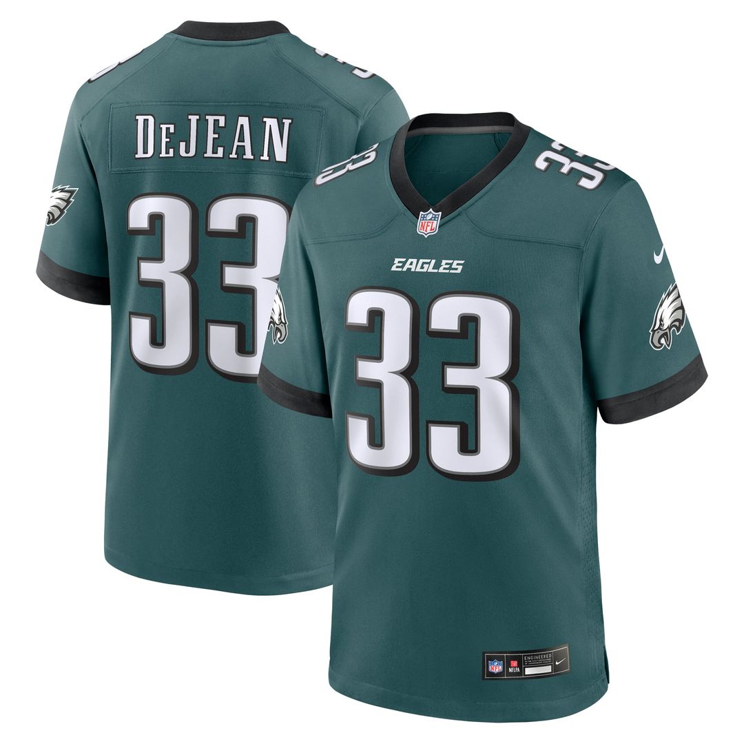 Men's Nike Philadelphia Eagles Cooper DeJean Green Game NFL Jersey