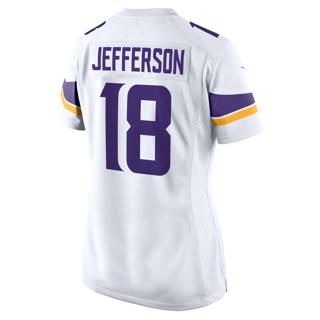 Women's Nike Minnesota Vikings Justin Jefferson Purple Game NFL Jersey