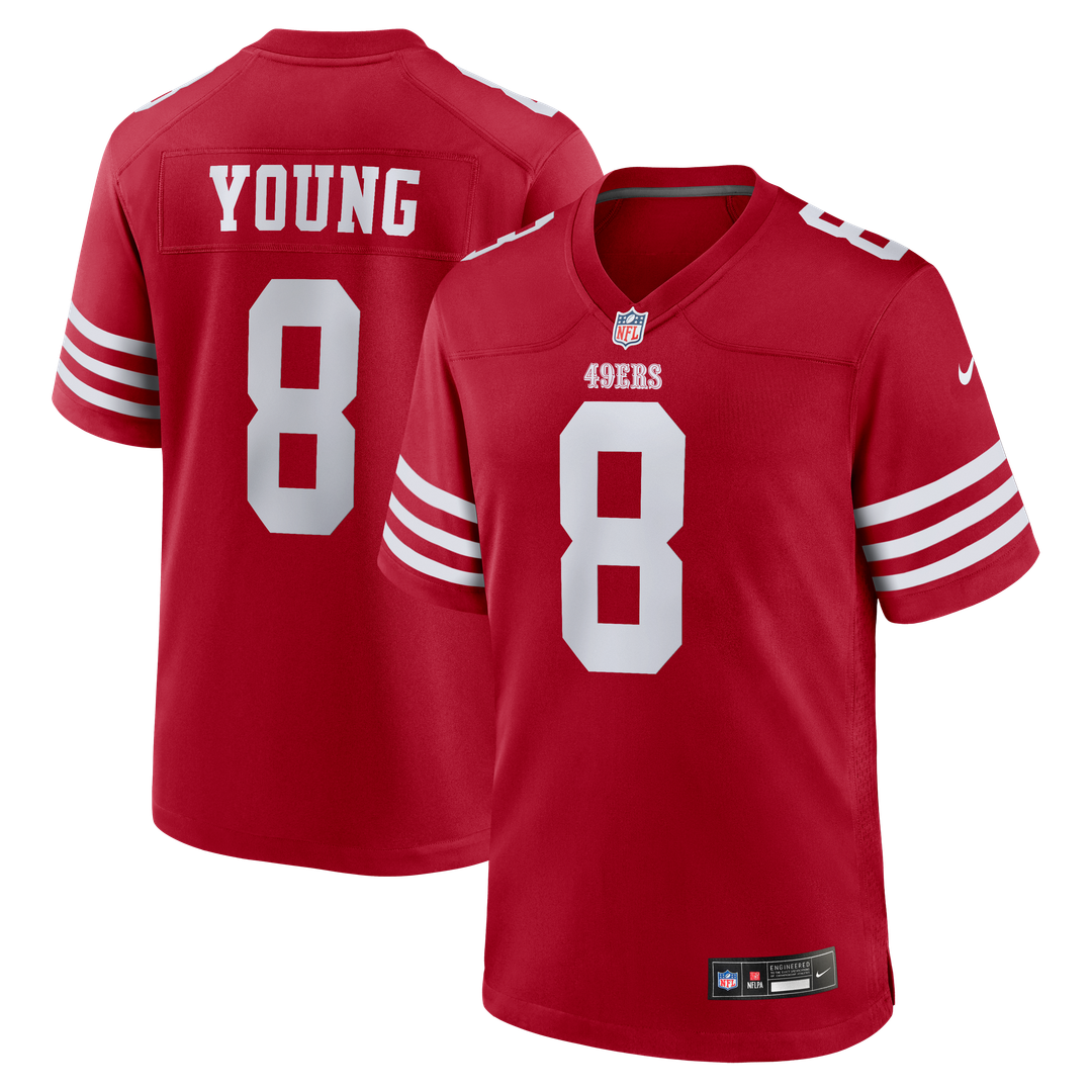 Men's Nike San Francisco 49ers Steve Young Scarlet Retired Player Game NFL Jersey