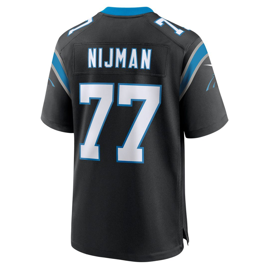 Men's Nike Carolina Panthers Yosh Nijman Black Game NFL Jersey