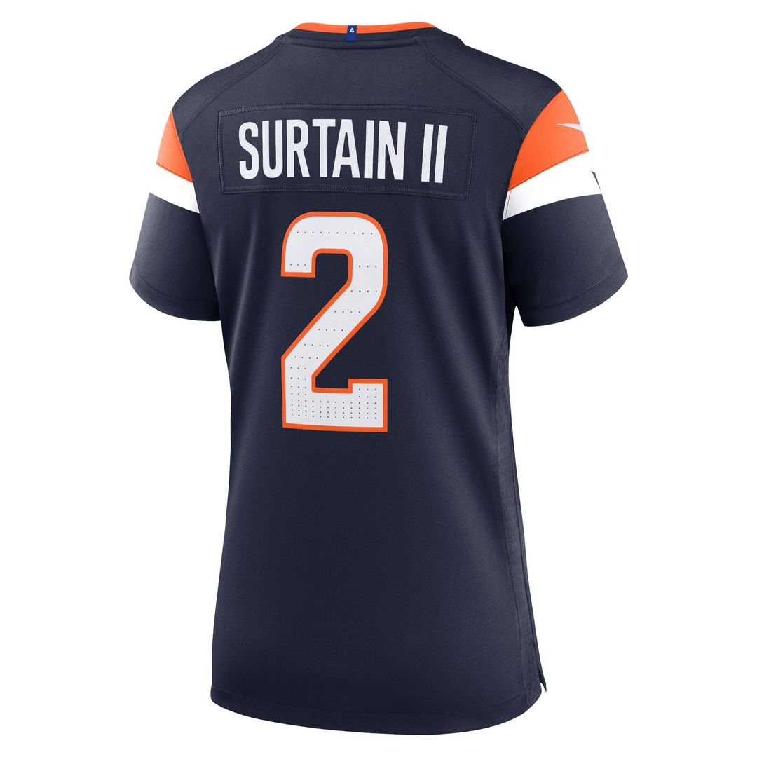 Women's Nike Denver Broncos Patrick Surtain II Navy Alternate Game NFL Jersey