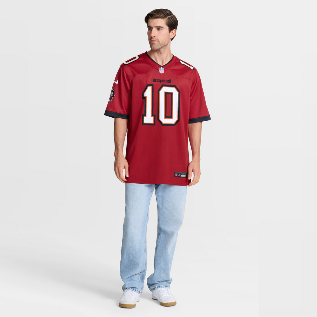 Men's Nike Tampa Bay Buccaneers Trey Palmer Red Game NFL Jersey