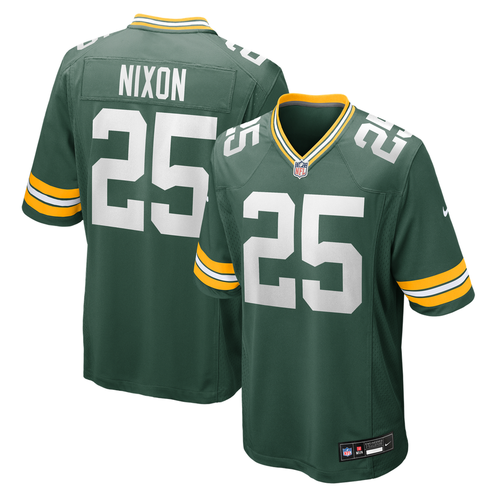 Men's Nike Green Bay Packers Keisean Nixon Green Game Player NFL Jersey