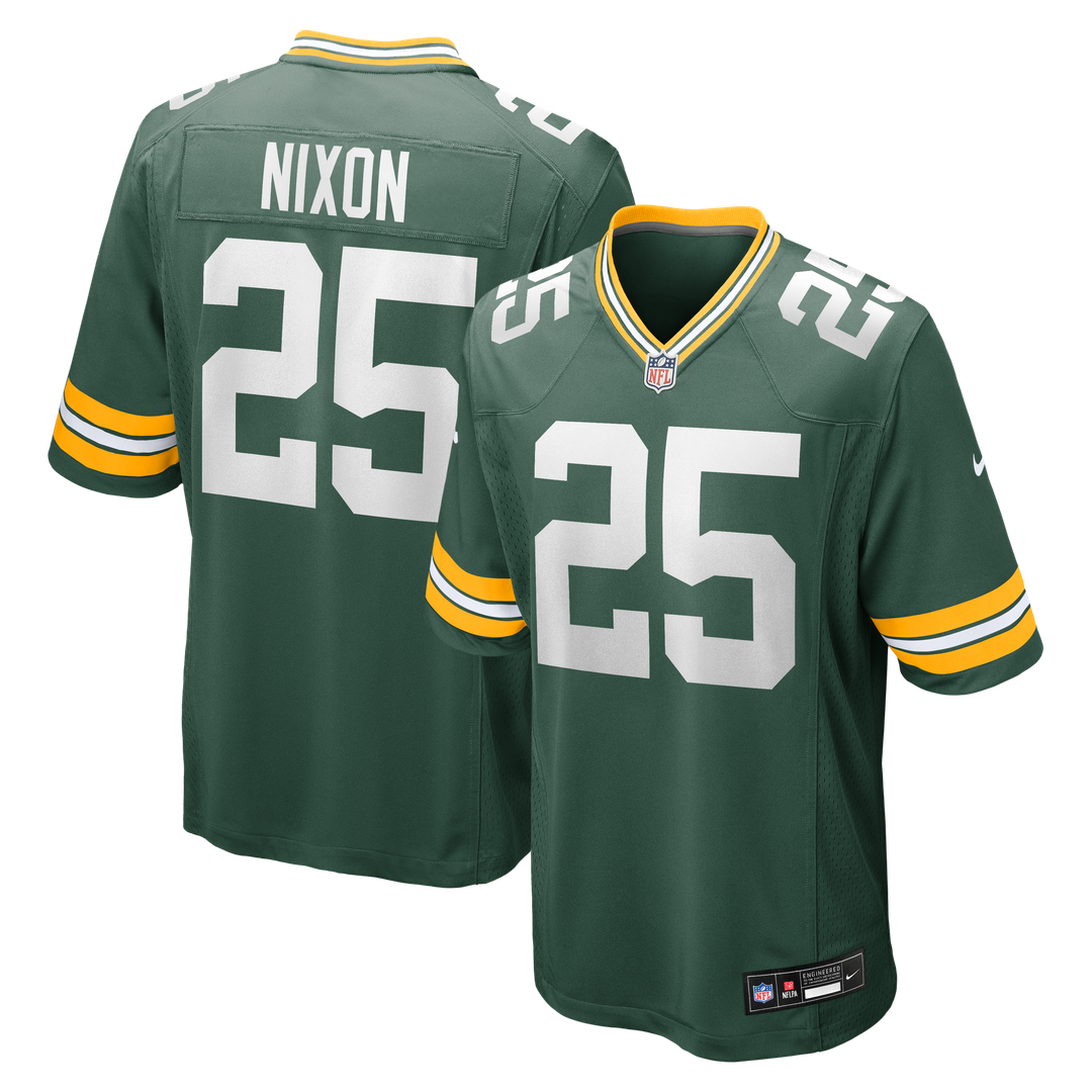 Men's Nike Green Bay Packers Keisean Nixon Green Game Player NFL Jersey