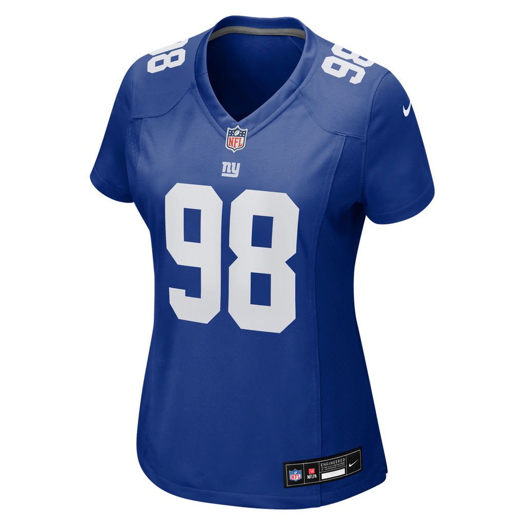 Women's Nike New York Giants Leki Fotu Royal Team Game NFL Jersey