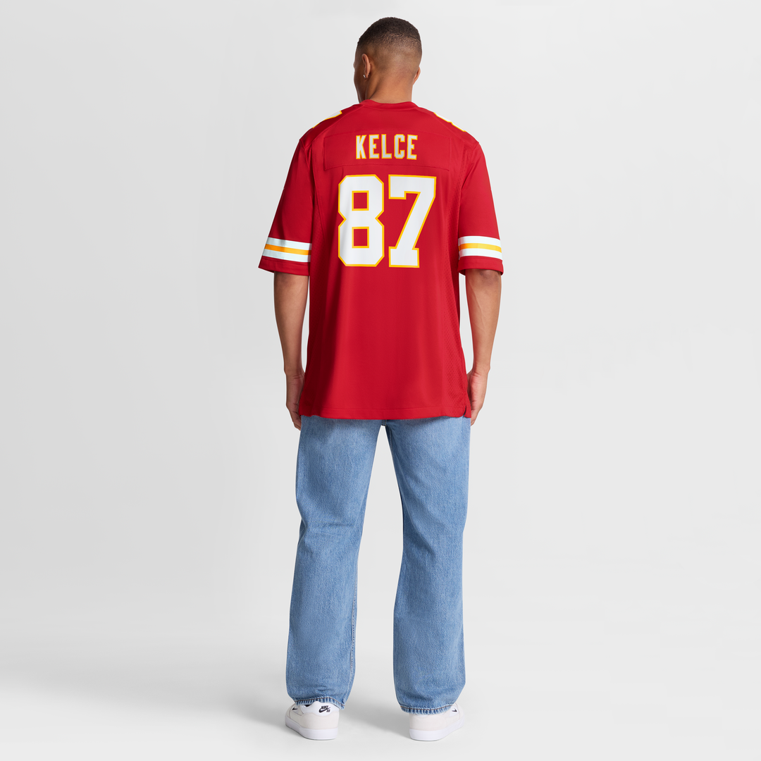 Men's Nike Kansas City Chiefs Travis Kelce Red Game NFL Jersey