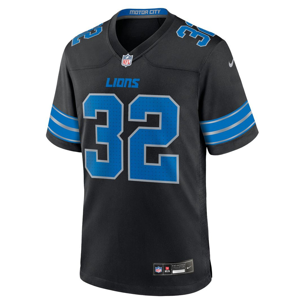 Men's Nike Detroit Lions Brian Branch Black Alternate Game NFL Jersey