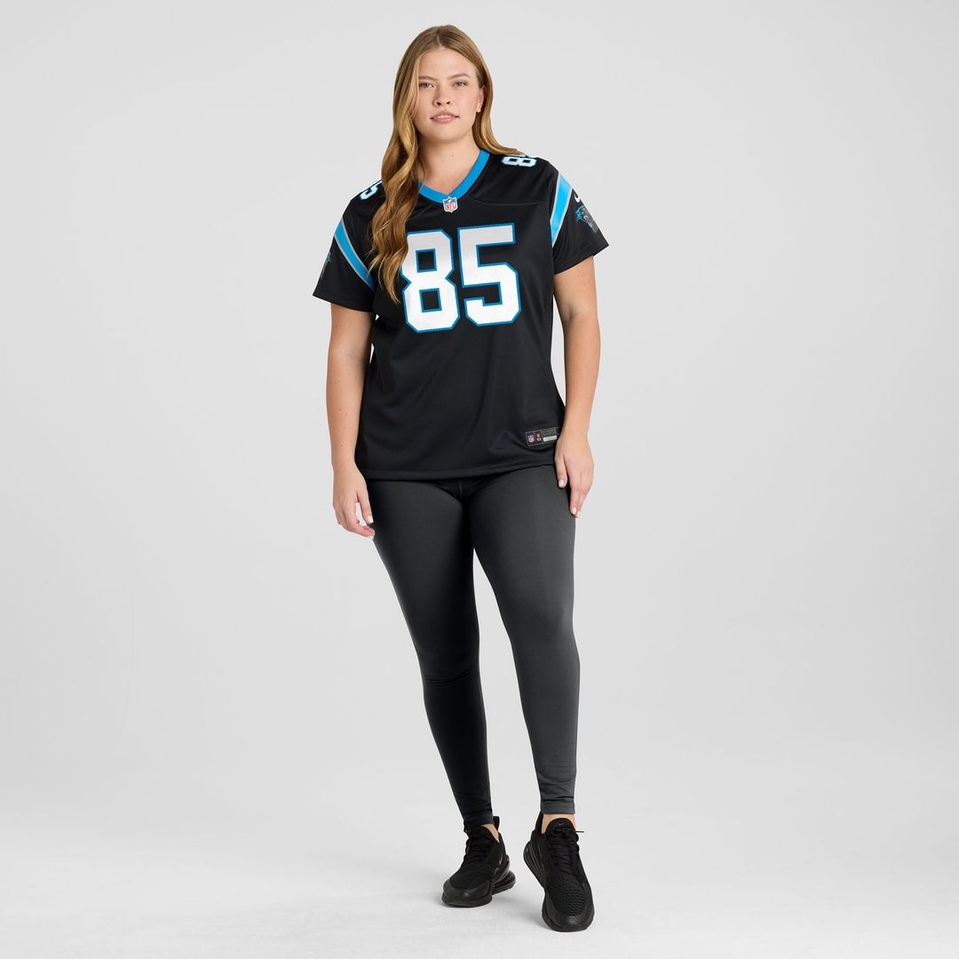 Women's Nike Carolina Panthers James Mitchell Black Team Game NFL Jersey
