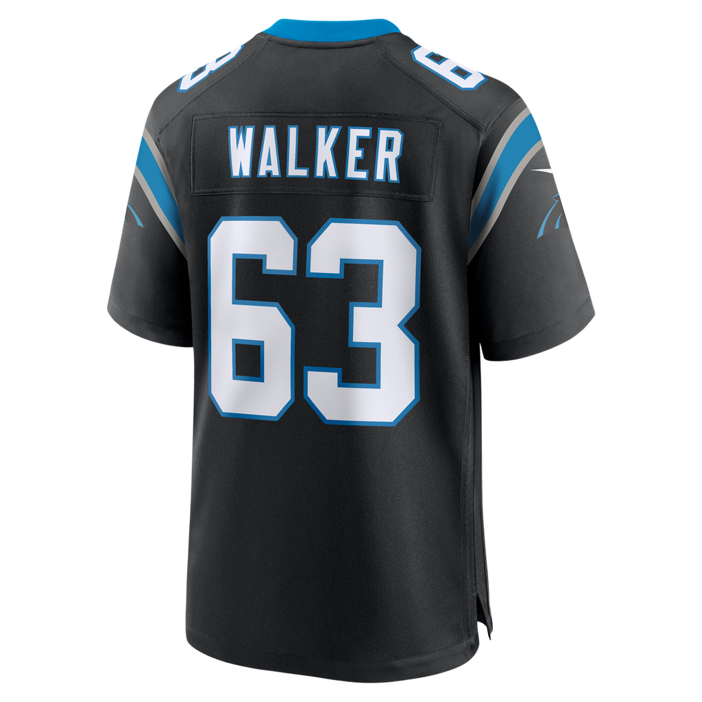 Men's Nike Carolina Panthers Rasheed Walker Black Team Game NFL Jersey