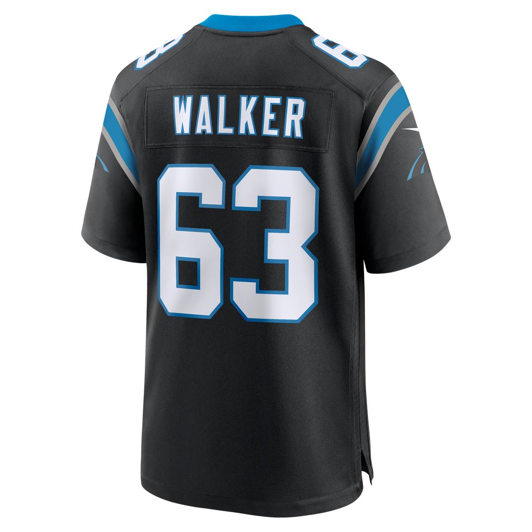 Men's Nike Carolina Panthers Rasheed Walker Black Team Game NFL Jersey
