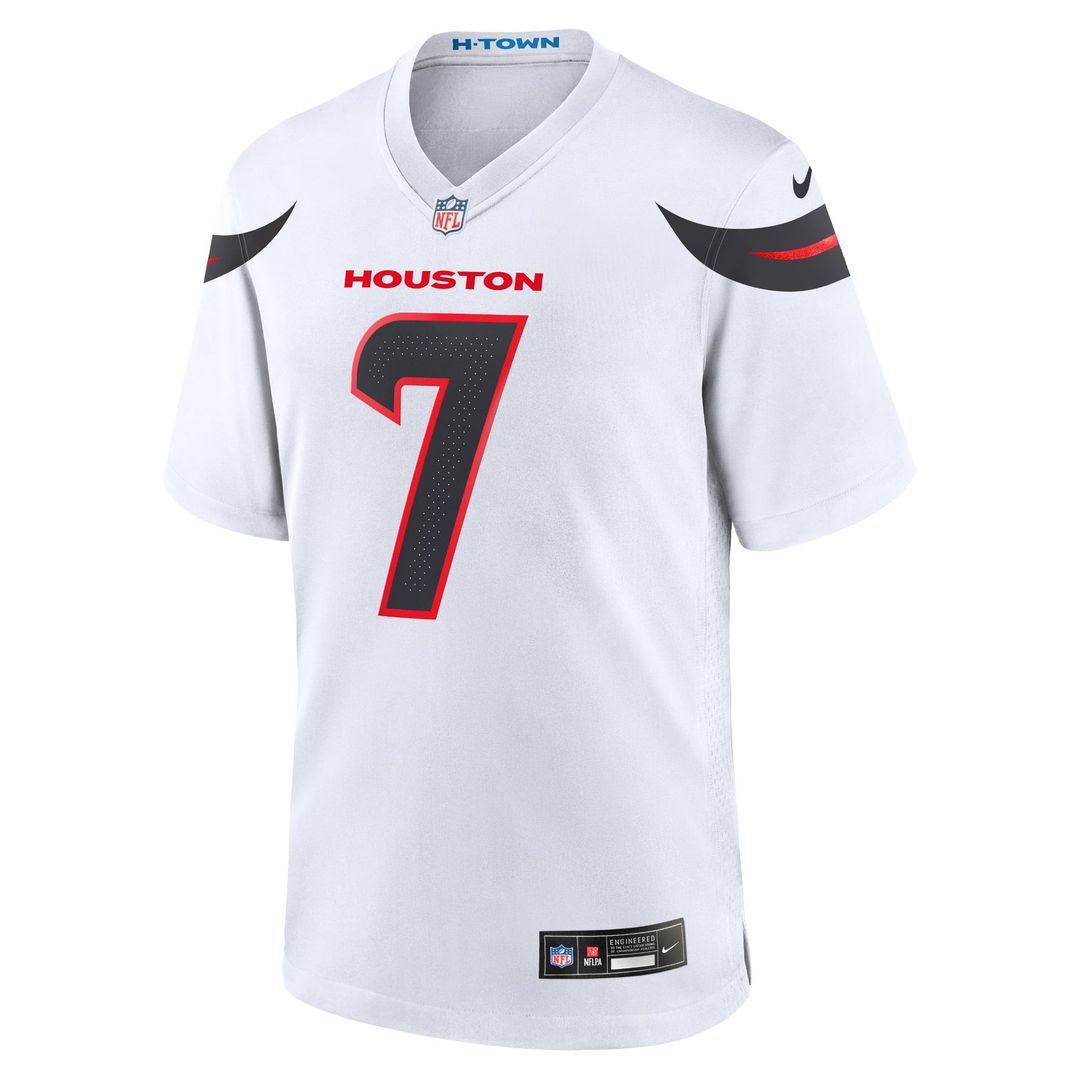 Men's Nike Houston Texans C.J. Stroud White Game NFL Jersey