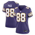 Women's Nike Minnesota Vikings Alan Page Purple Classic Retired Player NFL Jersey