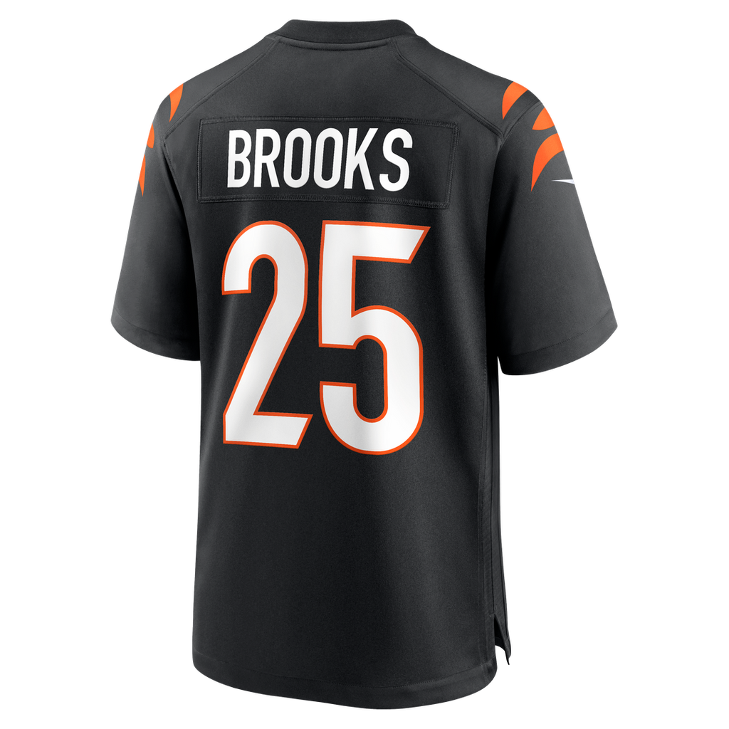 Men's Nike Cincinnati Bengals Tahj Brooks Black Team Game NFL Jersey