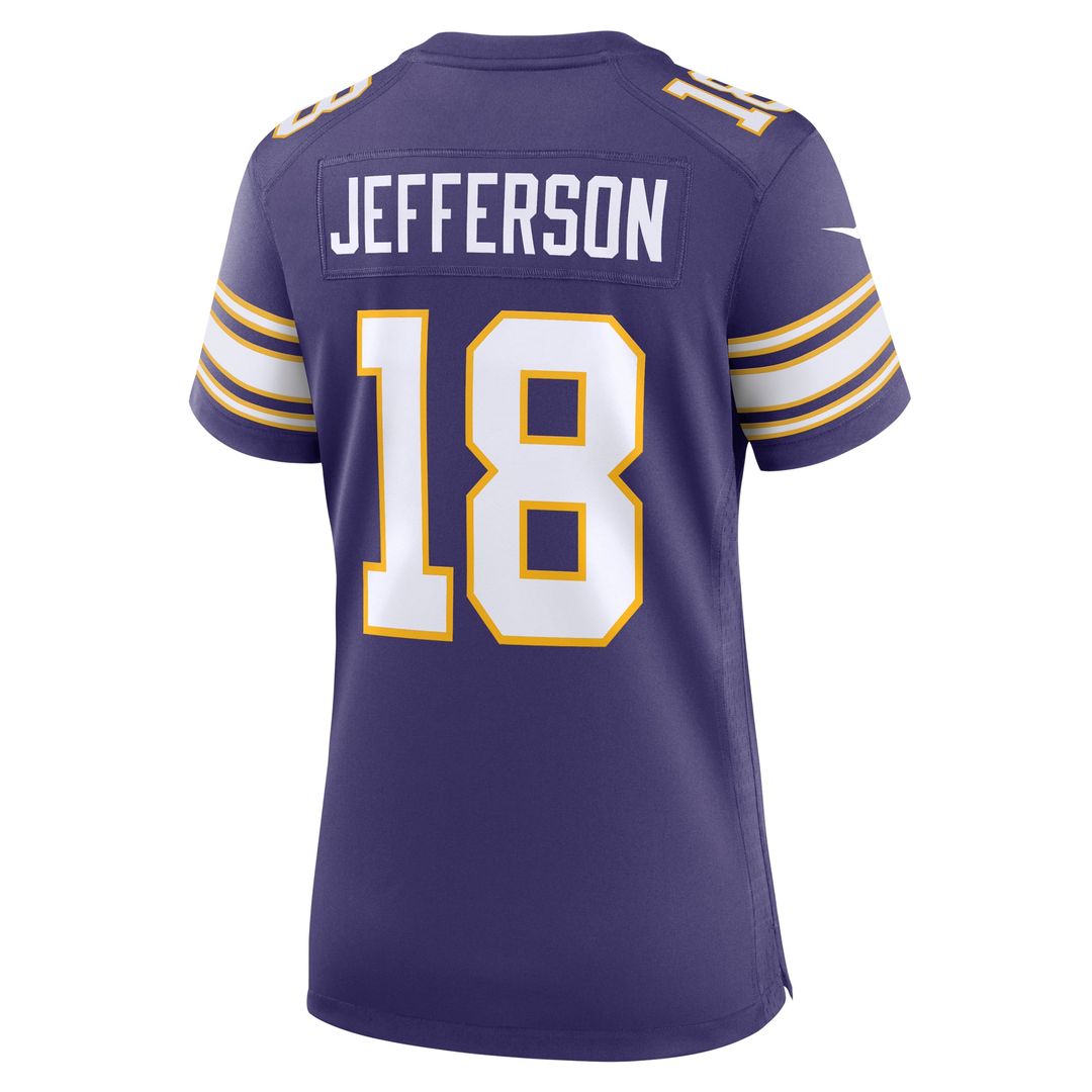 Women's Nike Minnesota Vikings Justin Jefferson Purple Player NFL Jersey