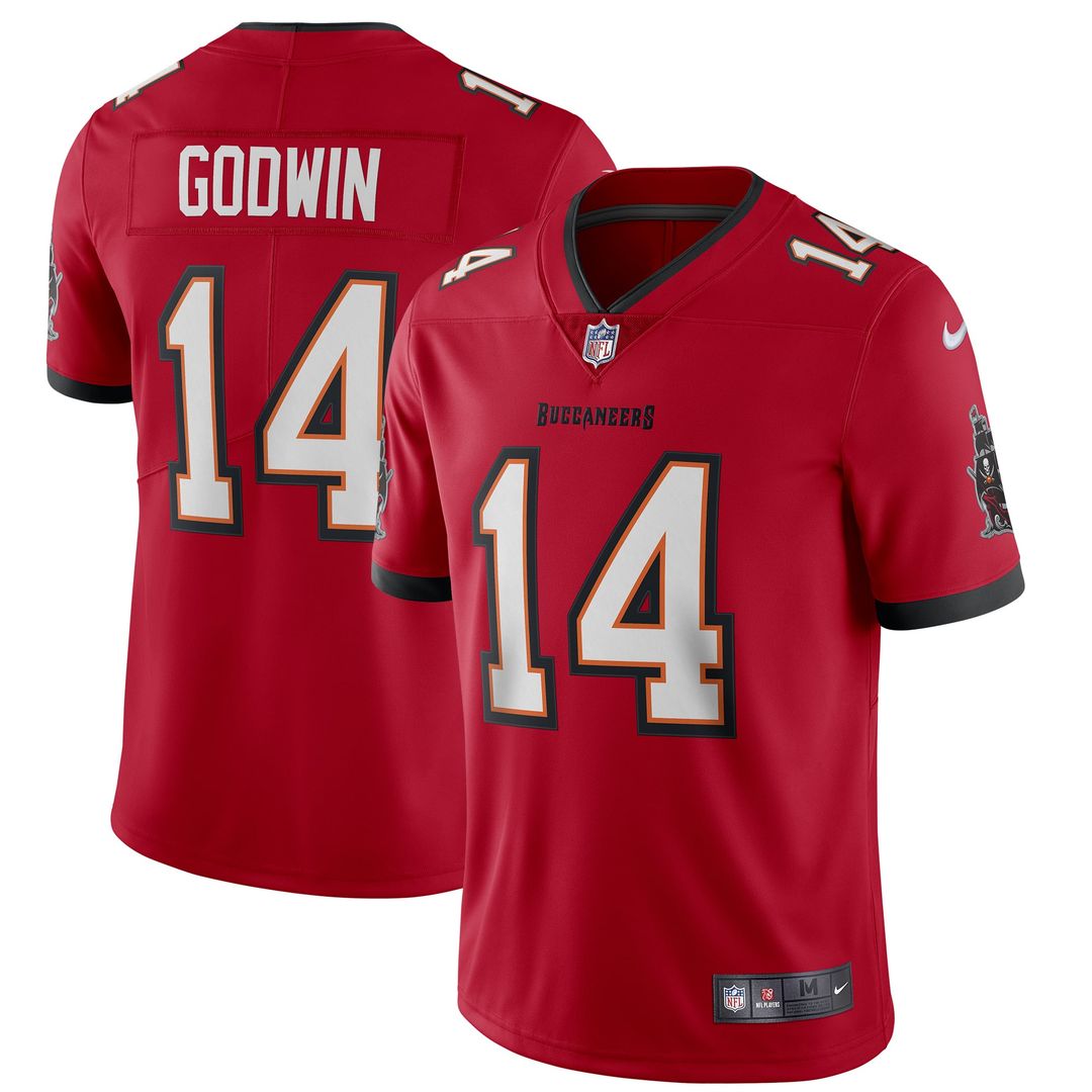 Men's Nike Tampa Bay Buccaneers Chris Godwin Red Vapor Limited NFL Jersey