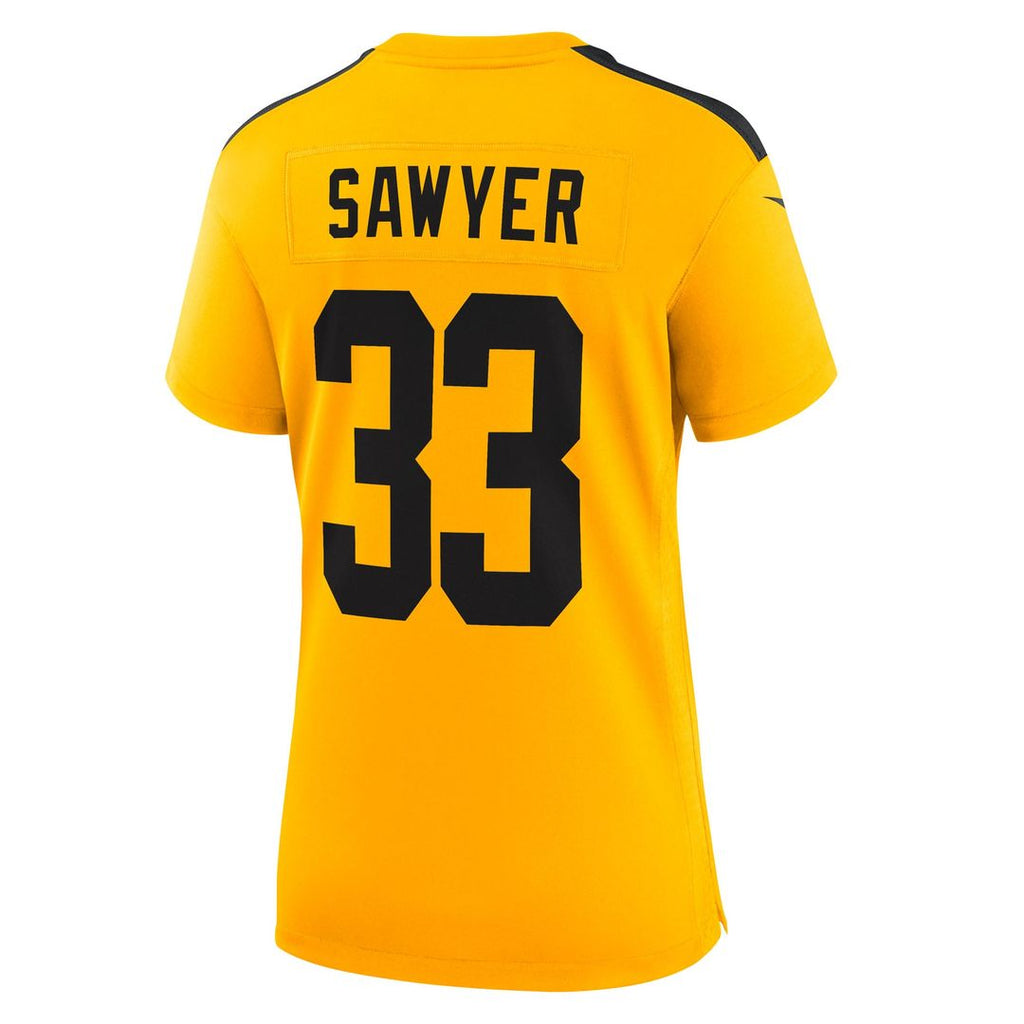 Women's Nike Pittsburgh Steelers Jack Sawyer Gold Alternate Game NFL Jersey