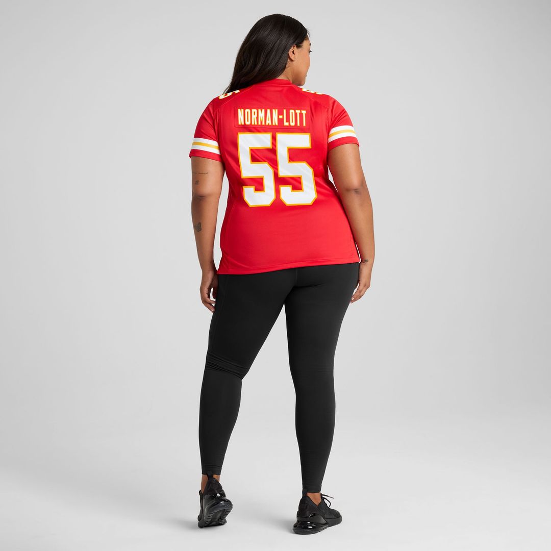 Women's Nike Kansas City Chiefs Omarr Norman-Lott Red Team Game NFL Jersey