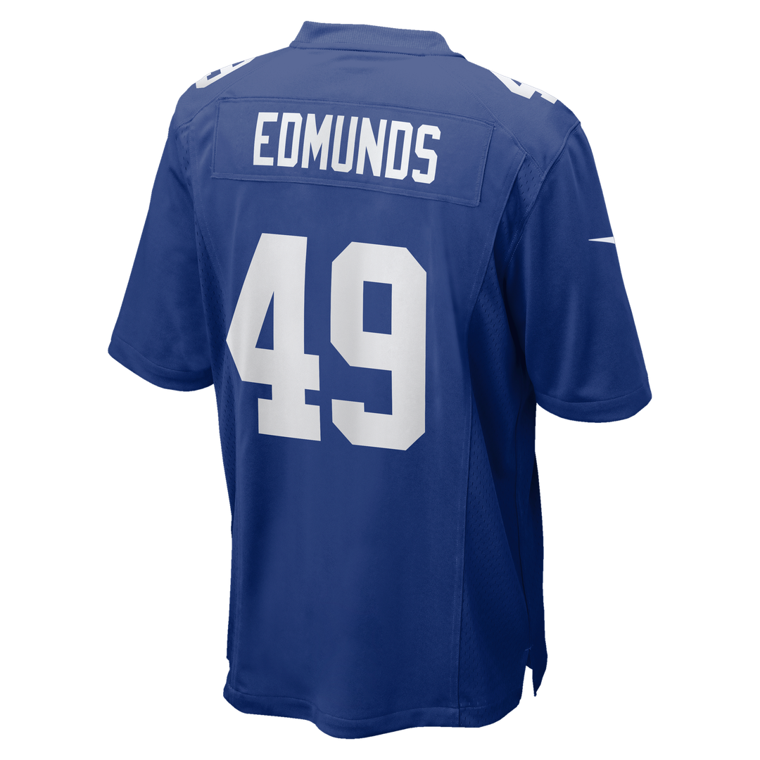 Men's Nike New York Giants Tremaine Edmunds Royal Team Game NFL Jersey