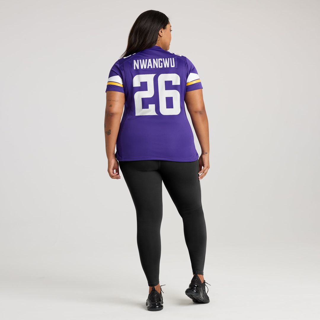 Women's Nike Minnesota Vikings Kene Nwangwu Purple Game NFL Jersey