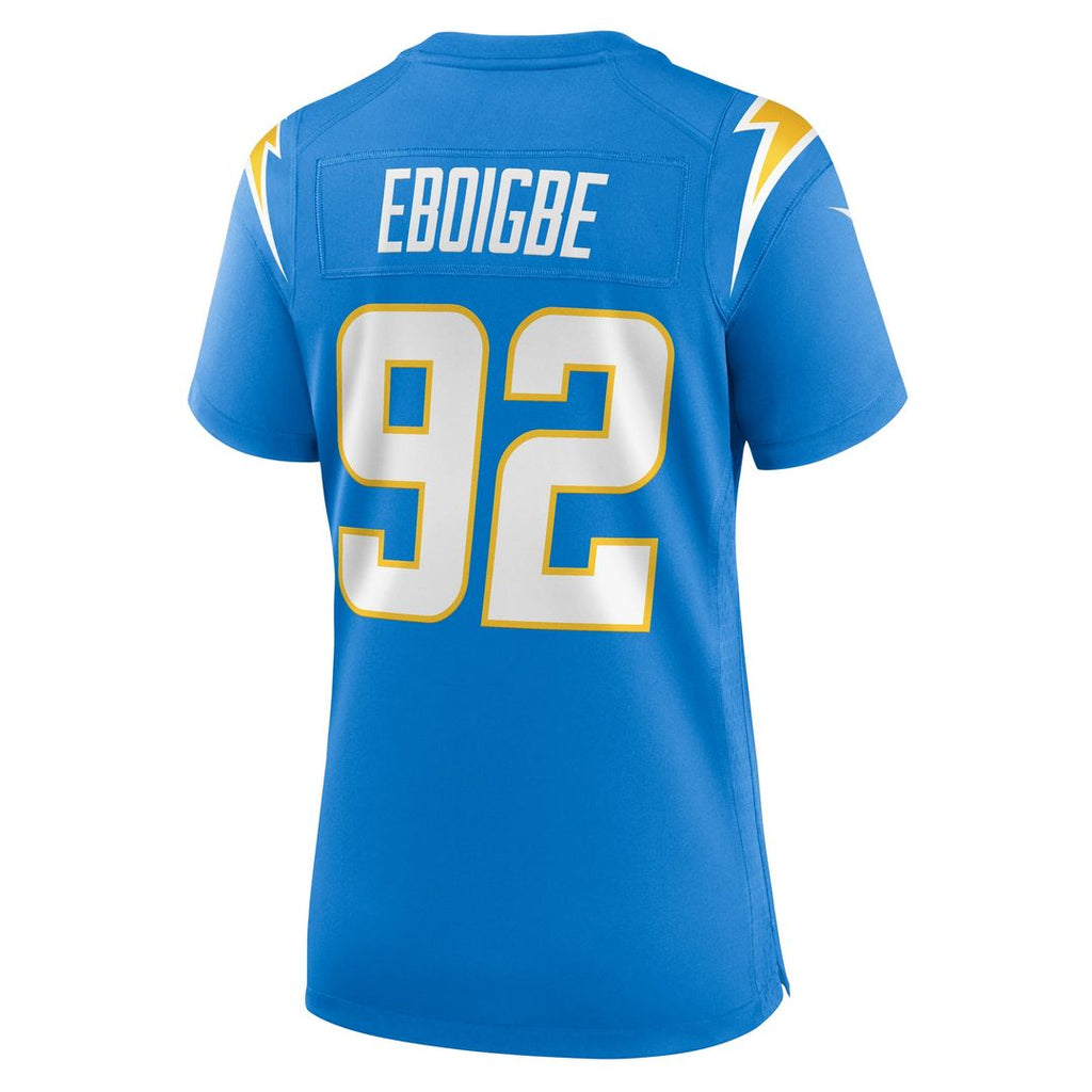 Women's Nike Los Angeles Chargers Justin Eboigbe Powder Blue Game NFL Jersey