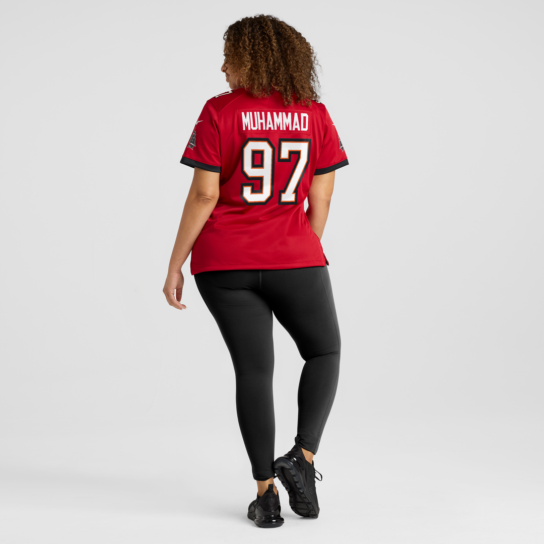 Women's Nike Tampa Bay Buccaneers Al-Quadin Muhammad Red Team Game NFL Jersey