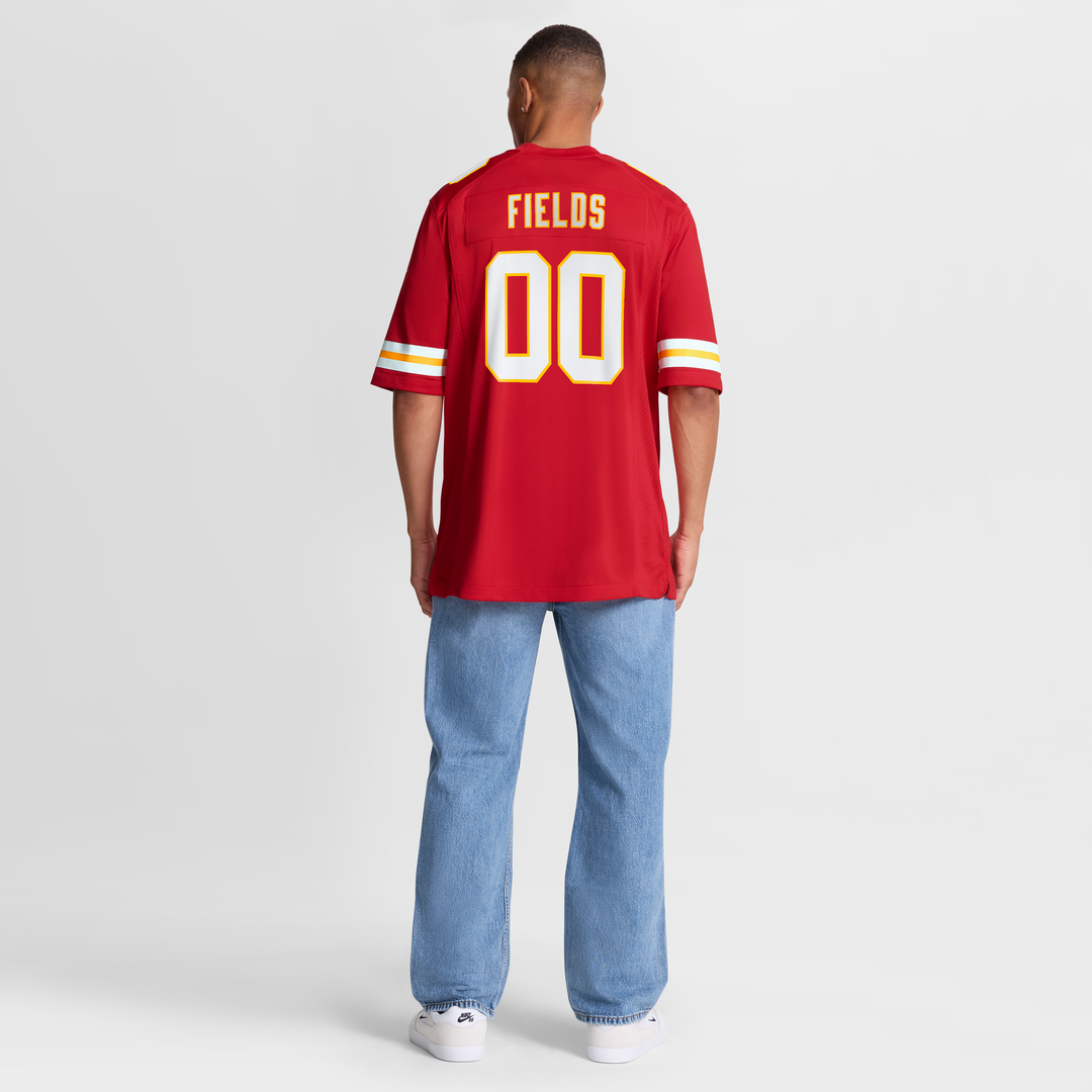 Men's Nike Kansas City Chiefs Justin Fields Red Game NFL Jersey
