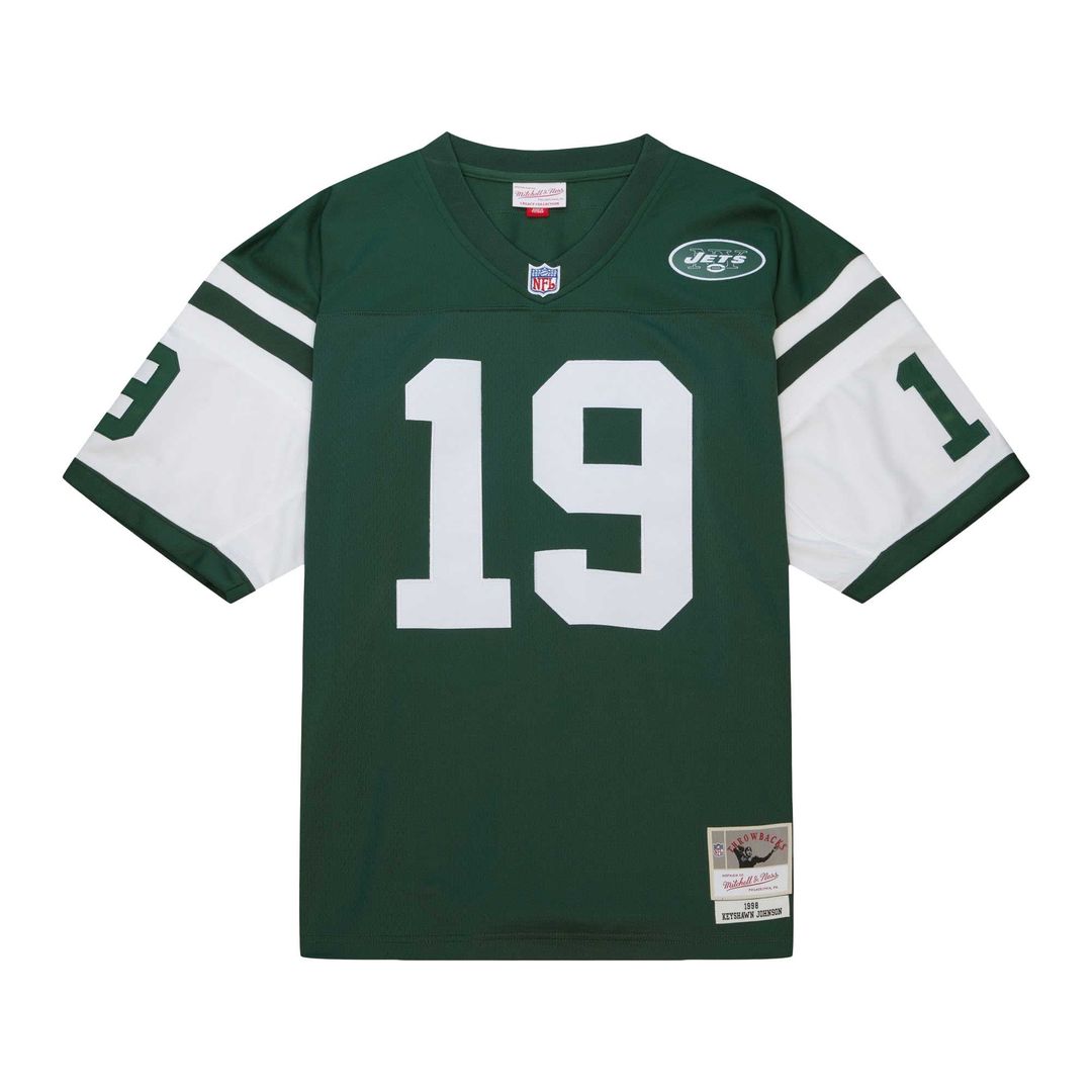Men's Mitchell & Ness New York Jets Keyshawn Johnson Kelly Green Legacy Replica NFL Jersey