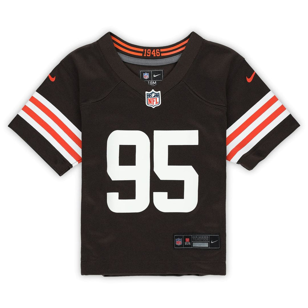 Infant Nike Cleveland Browns Myles Garrett Brown Team Player Game NFL Jersey