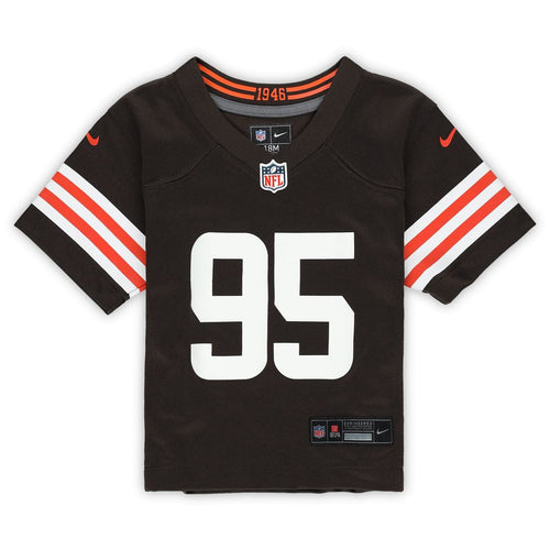 Infant Nike Cleveland Browns Myles Garrett Brown Team Player Game NFL Jersey