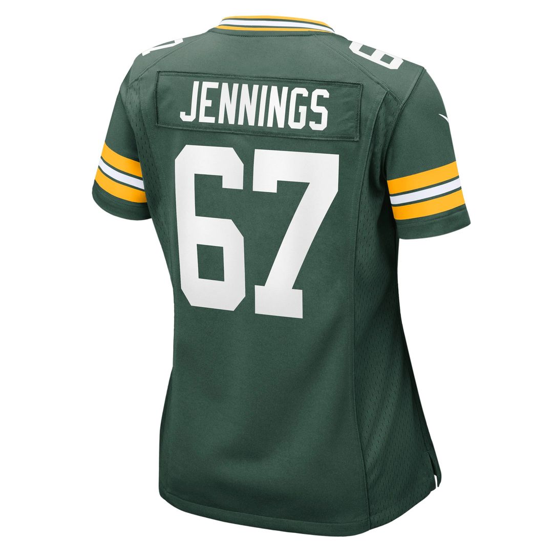 Women's Nike Green Bay Packers Donovan Jennings Green Team Game NFL Jersey