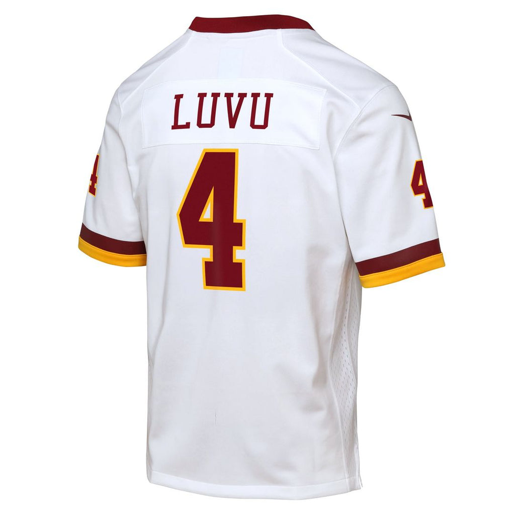 Youth Nike Washington Commanders Frankie Luvu White Game Super Bowl Era NFL Jersey