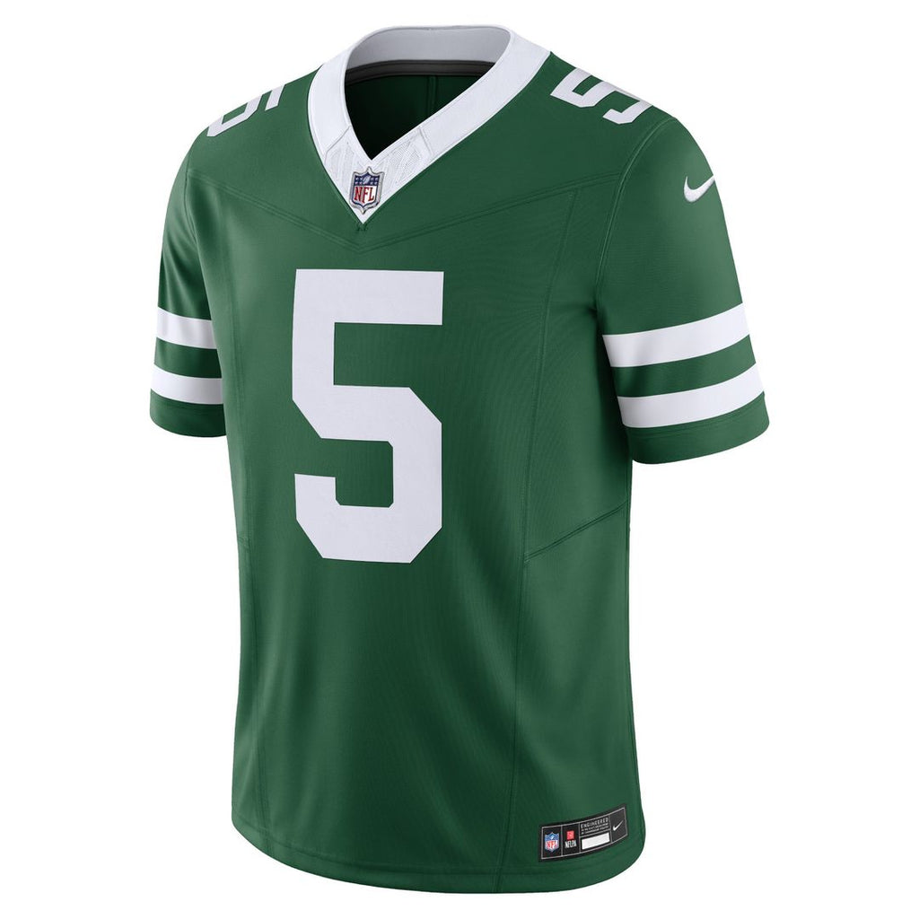 Men's Nike New York Jets Garrett Wilson Legacy Black Alternate Vapor F.U.S.E. Limited NFL Jersey