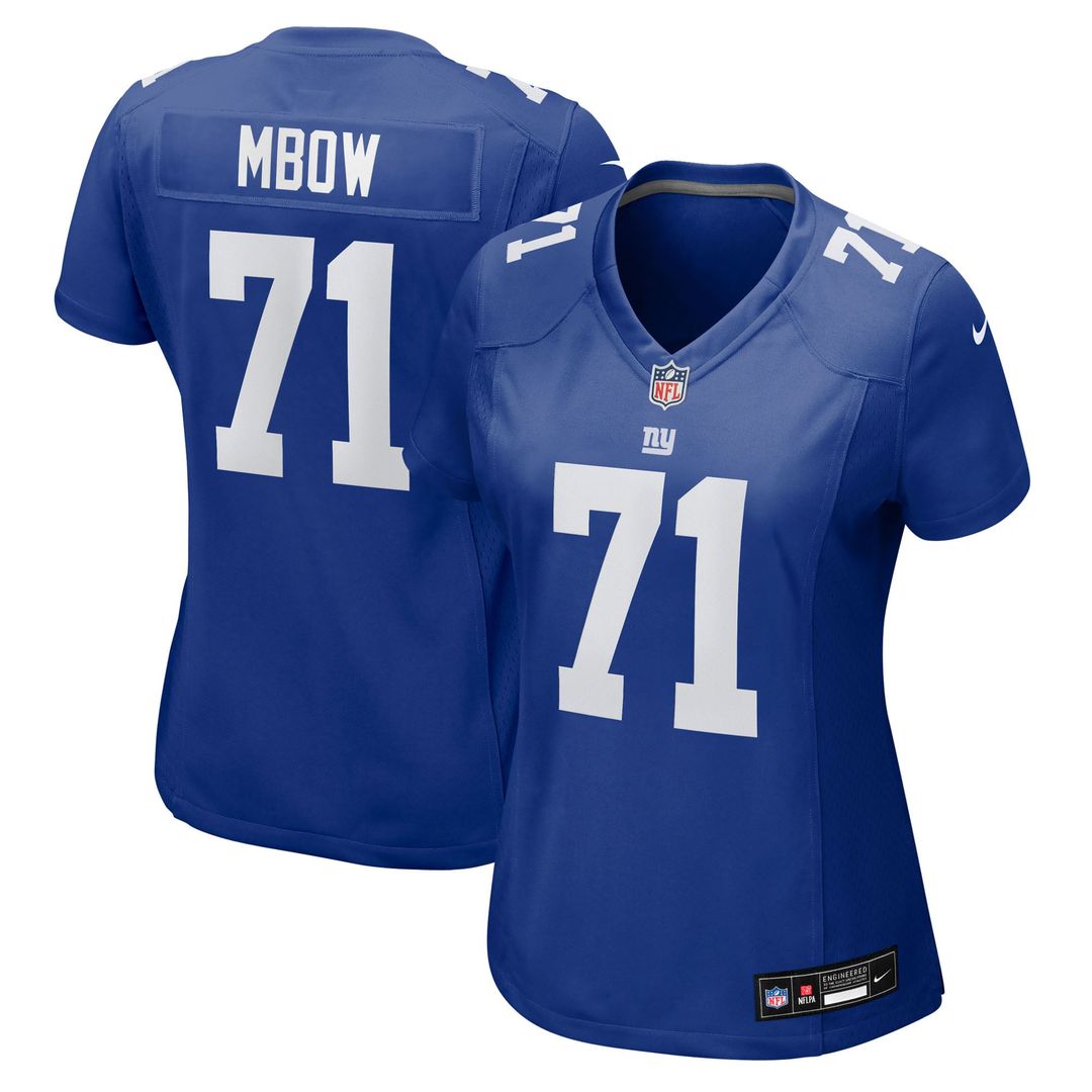 Women's Nike New York Giants Marcus Mbow Royal Team Game NFL Jersey