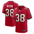 Men's Nike Tampa Bay Buccaneers Rashad Wisdom Red Team Game NFL Jersey