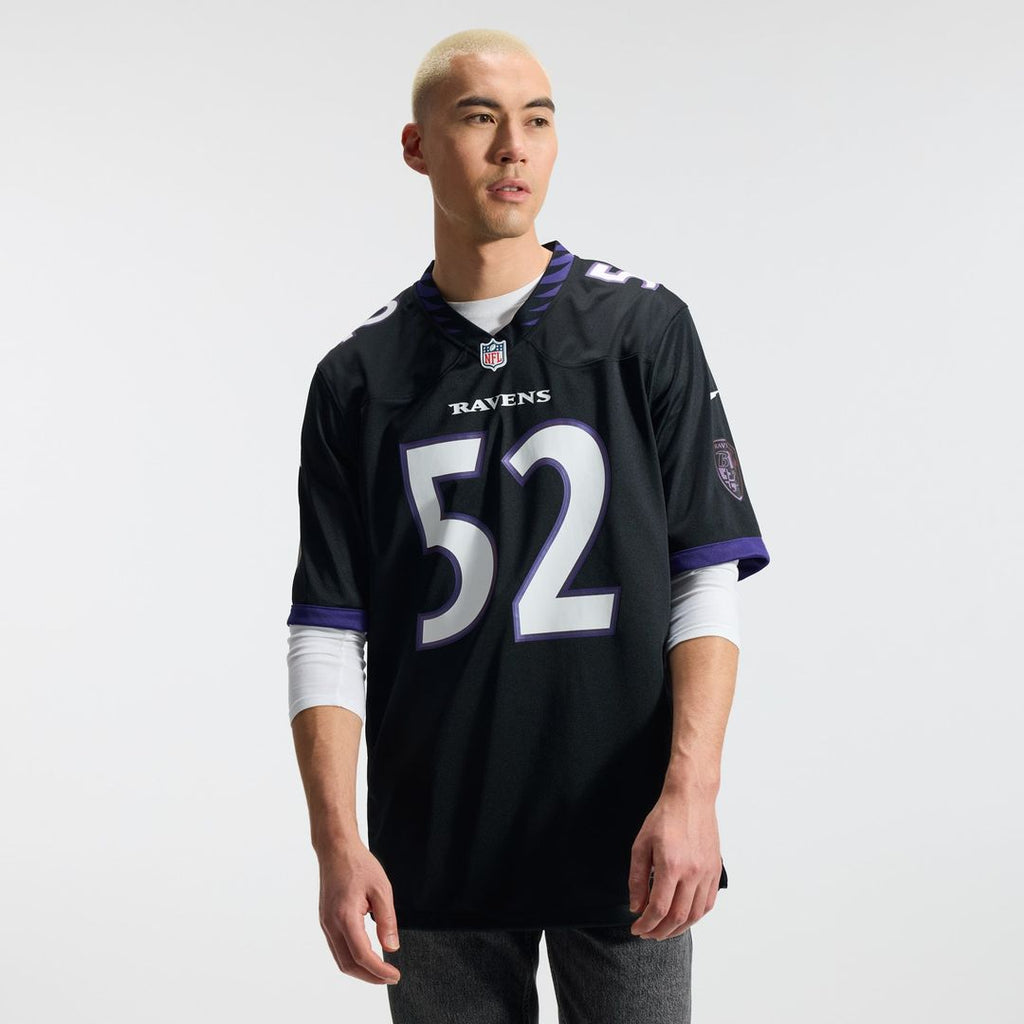 Men's Nike Baltimore Ravens Ray Lewis Black Alternate Retired Player Game NFL Jersey