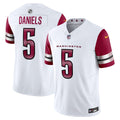 Men's Nike Washington Commanders Jayden Daniels White Vapor F.U.S.E. Limited NFL Jersey