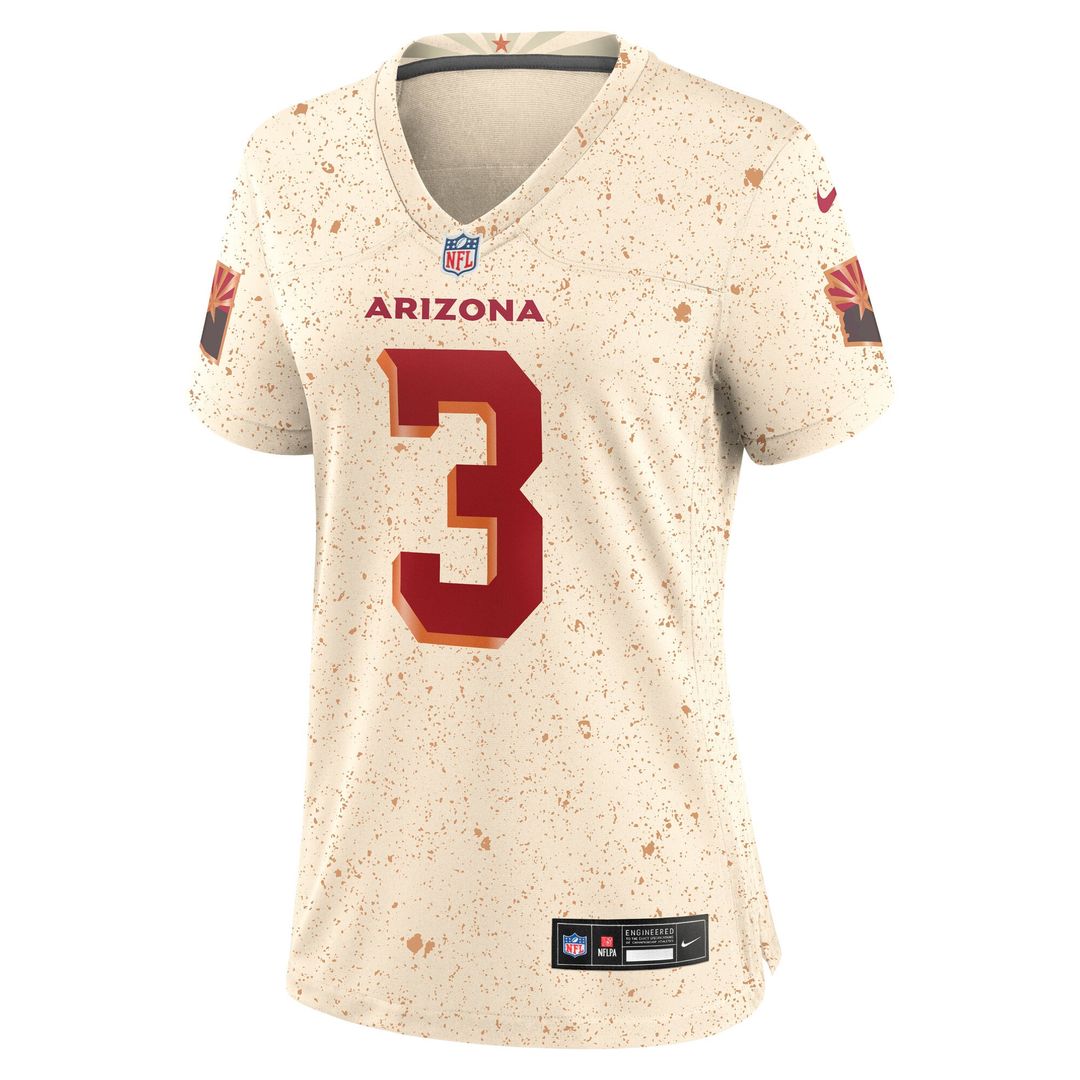Women's Nike Arizona Cardinals Budda Baker Natural 2025 Rivalries Collection Game NFL Jersey