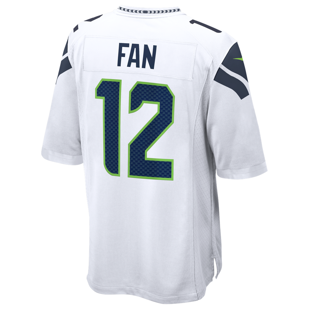 Men's Nike Seattle Seahawks 12s White Game NFL Jersey