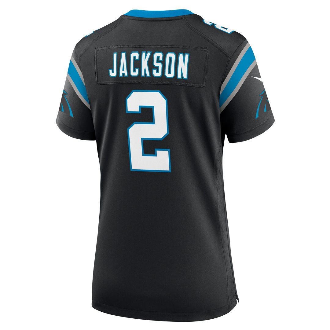Women's Nike Carolina Panthers Mike Jackson Black Game NFL Jersey