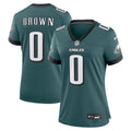 Women's Nike Philadelphia Eagles Marquise Brown Midnight Green Team Game NFL Jersey